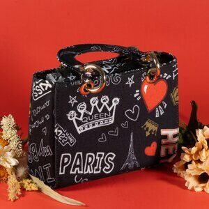3 AM Forever Fashionnovab Graffiti Bag Clutches Color black